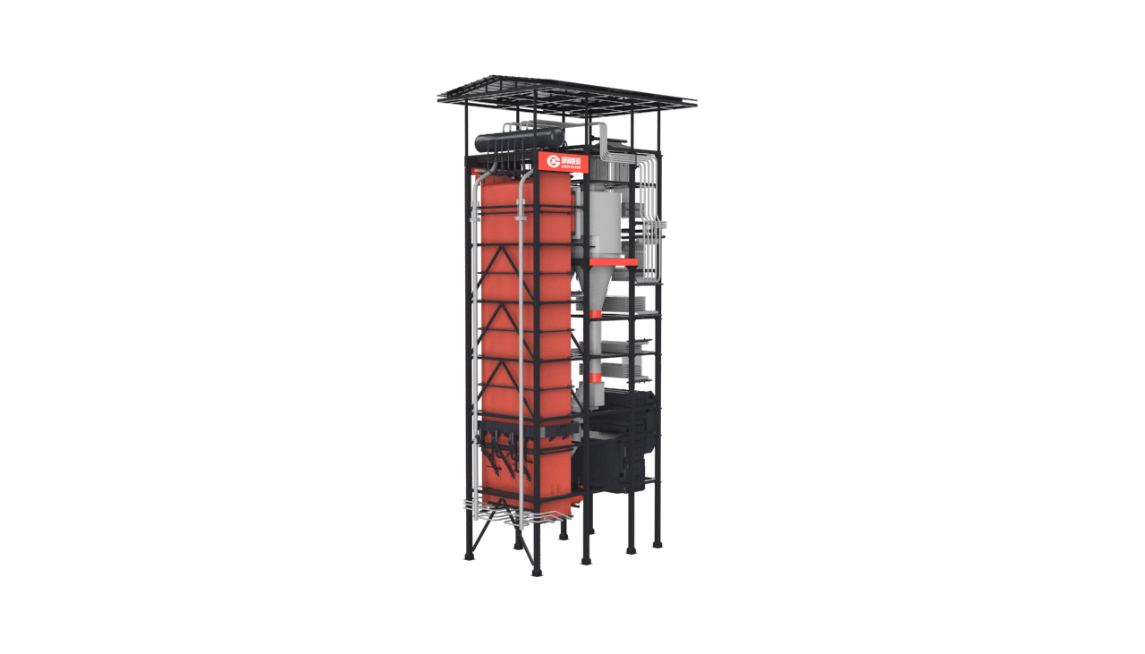 外循環(huán)流化床鍋爐結構圖